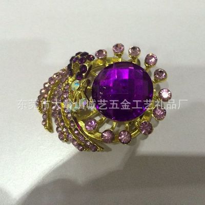 璀璨綻放的匠心之作 奧地利進口水晶鑲鉆花卉胸針，工廠直供歐美高檔DIY禮品